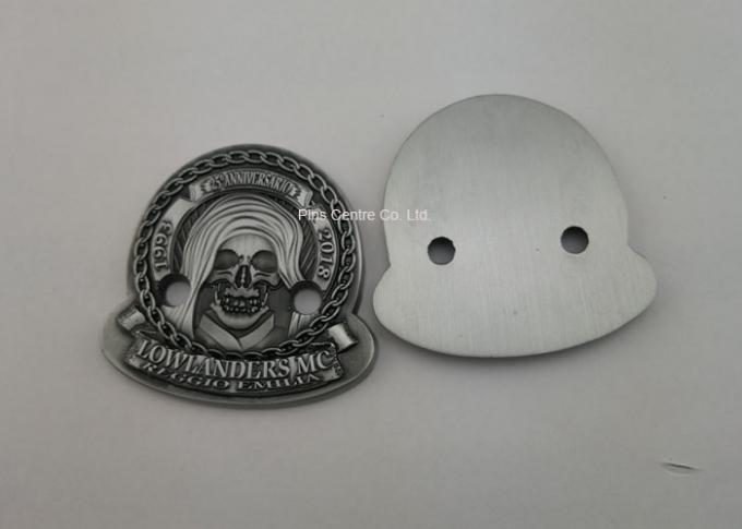 3D Antique Zinc Alloy Imitation Hard Enamel Ring , Military Badges And Pins