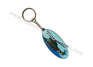 3D Double Sided PVC Helicopter Key Chain, Customized Key Chains For Promotional Gifts