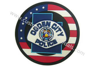 Ogden City Police Promotion 2D Custom Plastic Coasters Silicon