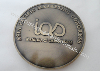 Promotional Gift Antique Gold ASIA Pacific Marketing Big Badge for Souvenir Date, Holiday, Awards