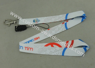 Promotional Satin Sublimation Lanyards Mobile Straps Two Sides Printing