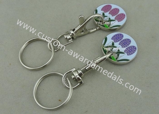 Zinc Alloy Shopping Coin Die Stamped Silver Trolley Token Iron