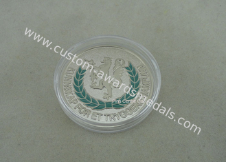 Personalized Soft Enamel Coins , Zinc Alloy Die Stamped Memorial Coin