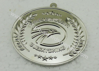 Customized Medallion For Running Competition Event , Baseball Medals With Heat Transfer Lanyard