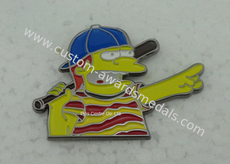 Die Struck High Polish Pin Badge , Die Casting Hard Enamel Pin , 3D Zinc Alloy Badges
