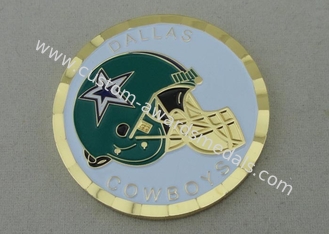 Personalized Coins Brass Die Stamped With Gold Plating For Military
