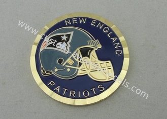 New England Patriots Personalized Coins With Soft Enamel 50.8mm Diameter