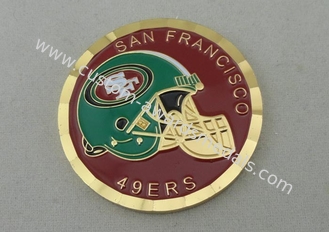 3/4 Inch San Francisco Personalized Coin, Diamond Cut Edge With Plastic Coin Box Packing