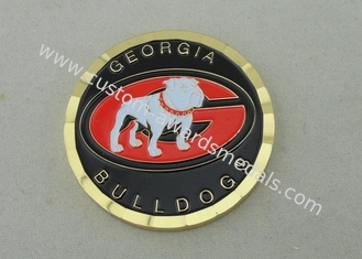 Diamond Cut Edge Personalized Coins By Brass Stamped And Box Packing