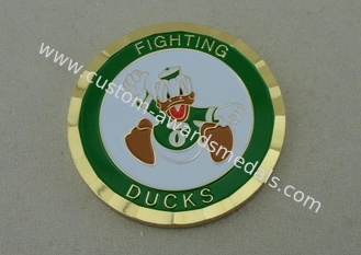 Brass stamped Personalized Coins, Gold Plating With Special Edge