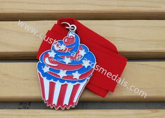 2 Sides Logo Neck Ribbon Medals For Sports  ,  Army Service Medal