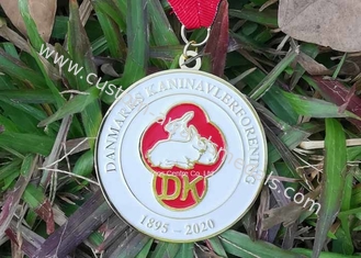Custom Iron Stamped Running Ward Enamel Medal