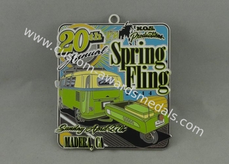 Synthetic Enamel Custom Medal Silver Plating For Spring Fling 2014
