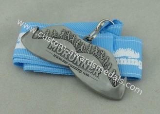 MORUNNER Ribbon Medals , 3D Zinc Alloy Die Cast With Antique Nickel Plating