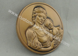 Antique Gold Russia Personalized Coins , 2.0 inch Full 3D Zinc Alloy Coin