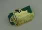 Blue Zinc Alloy Medals 3D Die Casting Brass Plating With Soft Enamel