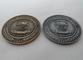 2D or 3D Personalized Coins / School Campus Coin with Antique Silver, Anti Nickel, Anti Brass Plating