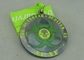 Personalised Zinc Alloy Transparent Enamel Medal With Black Nickel Plating