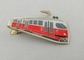 3D Brass Photo Personalized Tie Bar Etched With Soft Enamel , Gold Plating