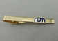15 mm Gold Plating Personalized Tie Bar , 1 Inch Custom Copper For Mens