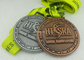 Medallion Award Medals , Die Stamped Antique 5K Sport Medals , Hard Enamel Medals