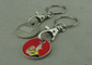 Customized Trolley Coin Keyring , Shopping Trolley Coin Holder / Caddy Coin with Key ring