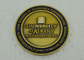 Antique Gold University Personalized Coins , Brass Stamped Soft Enamel Military Challenge Coin