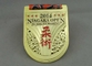 Jiu Jitsu Tournament Ribbon Medals Die Casting With Gold Plating