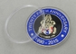 Soft Enamel Personalized Coins Zinc Alloy For Military / Souvenir