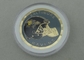 Die Stamped Soft Enamel Personalized Coins By Brass With Gold Plating