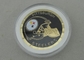 Brass Stamped Personalized Coins With Gold Plating For Awards / Holiday