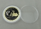 Soft Enamel Personalized Coins Gold Plating 50.8mm Diameter OEM ODM
