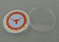Die Casting University of Texas Personalized Coins With Rope Edge and Plastic Coin Box