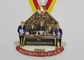 Silkcreen Printing Die Casting Carnival Medal Gold And Silver Plating