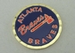 2.5 Inch Personalized Coins By Brass stamped  4.0 mm For Braves