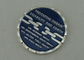 1 3/4 Inch Personalized Coin For Preventing Disease Disability And Death, Silver Plating With Zinc Alloy And Soft Enamel
