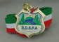 2.0 inch S.D.S.F.A Football Medals Soft Enamel Zinc Alloy Customized