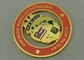 50.8mm Zinc Alloy Coin Custom Die Casting Gold Synthetic Enamel