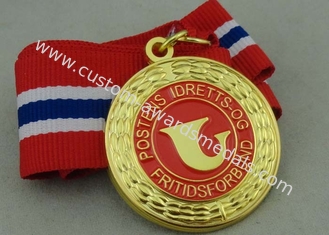 Zinc Alloy Enamel Medal Die Casting with Imitation Hard Enamel