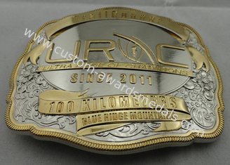 Customized 3D Zinc Alloy Belt Buckle with Double Tones Plating for Sport Meeting, Souvenir Gift
