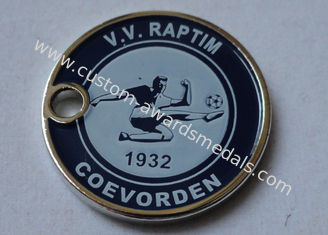 One Euro Soft Enamel Trolley Coin, Iron Shopping Trolley Coin Lock With Nickel Plating And Silk Screen Printing