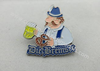 Iron Stamping, Die Struck Karneval Lapel Pin by Antique Nickel Plating (OEM & ODM)