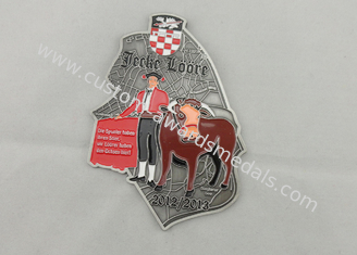 Zinc Alloy / Pewter Jecke Loore Karneval Carnival Medal by Die Casting, Antique Nickel Plating