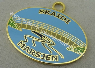 Brass Hard Enamel Medal