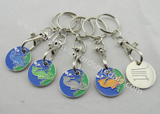 Iron, Zinc Alloy, Aluminum Custom Seasaw Trolley Coin with Soft and Key Chain Attached