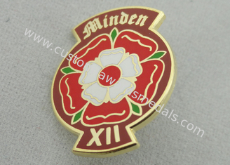 Metal Minden XII Imitation Hard Enamel Lapel Pin, Personalized Lapel Pins with Gold, Nickel, Brass Plating