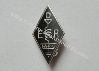 Promotional Gift EDR Pewter, Aluminum, Brass Nickel Plated Hard Enamel Pin with Brooch