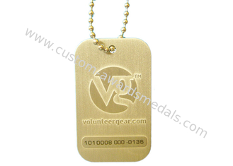Promotional VG Dog Identification Tags, Brass Stamped Personalised Dog Tags, With Laser Engraved Number