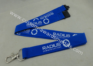 Name Badge Polyester Neck Customized Keychains With Multi Color Printing
