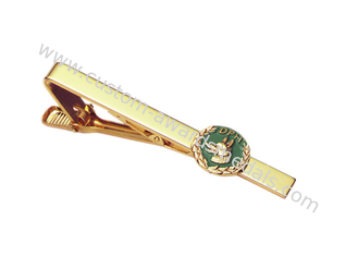 3D Custom Dph Tie Bar, Copper Stamping Personalized Tie Bars With Soft Enamel Filled, Gold Plating